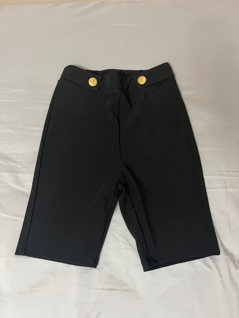 Zara High-Waisted Shorts with Gold Buttons